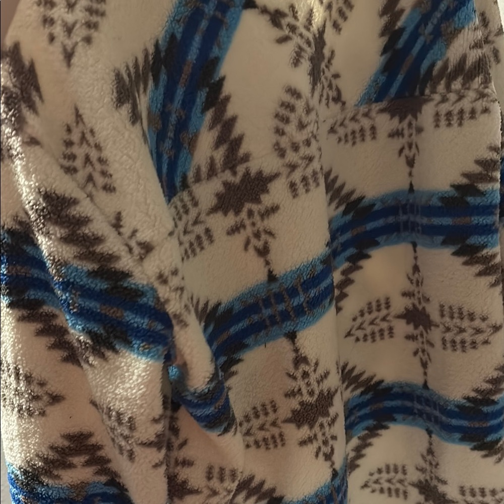 Chaps Blue and White Patterned Jacket - Picture 4 of 4